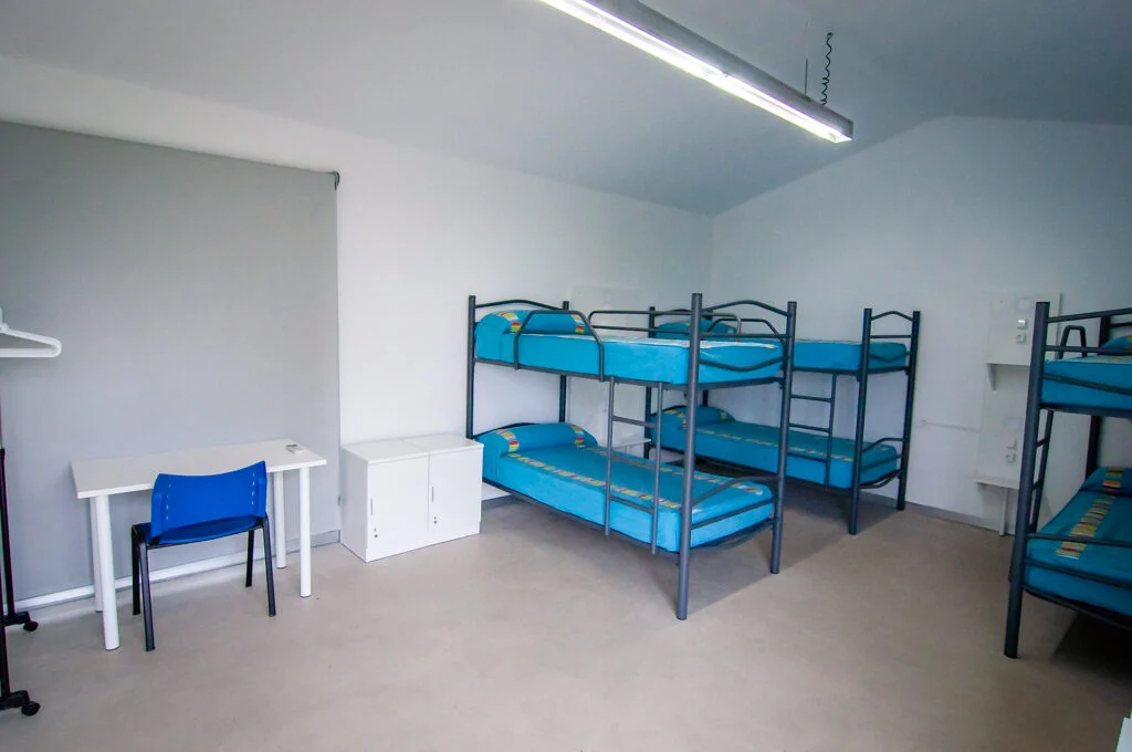Interior de las habitaciones del Albergue Vía de la Plata
